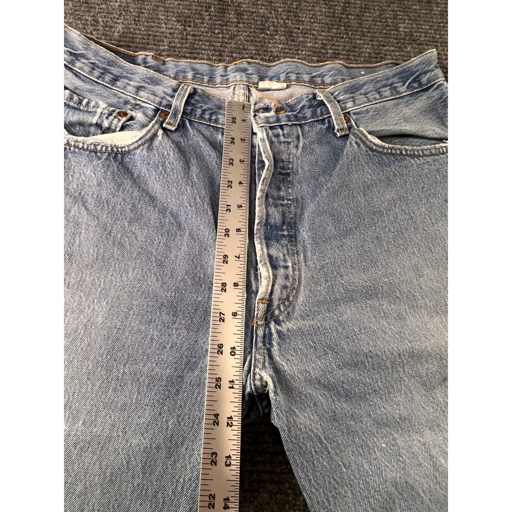 Vintage Levi's 501 XX Jeans Mens 38x32 Button Fly Distressed USA Made Light Wash - Picture 3 of 16